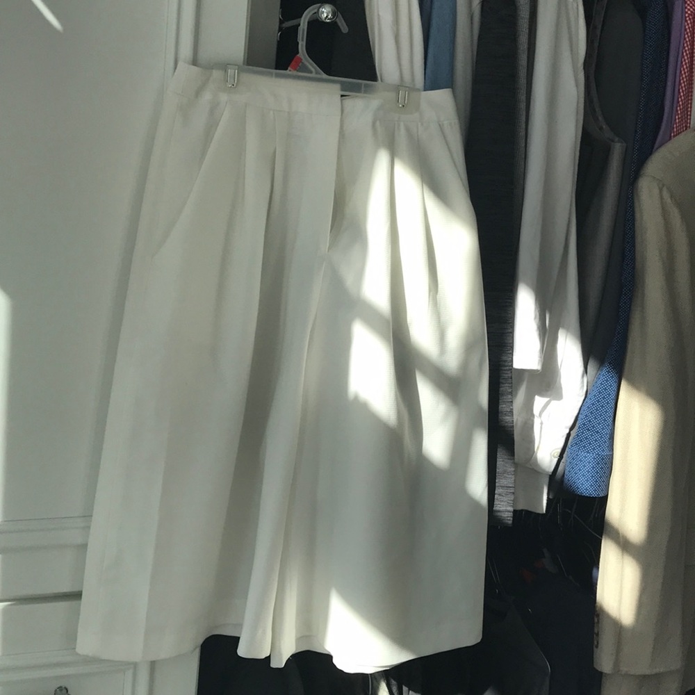 Lush pleated wide leg gaucho Capri